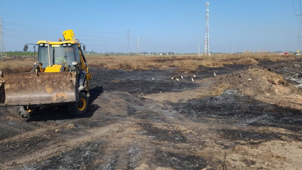 עבודות השופל באזור כפר מונאש