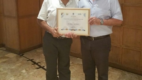 ראש המועצה רני אידן וגזבר המועצה מנשה דוד