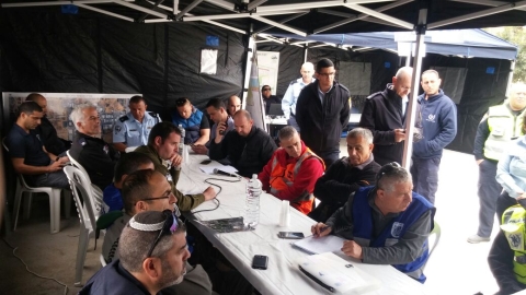 תרגיל לתרחישי דליפת חומרים מסוכנים נערך בפארק התעשות