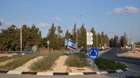 מעגל תנועה חדש בכניסה לעין החורש